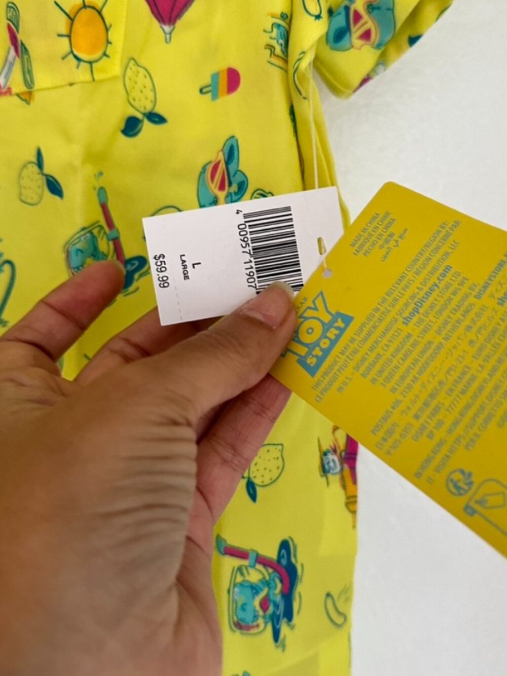 Disney Pixar Toy Story Summer Splash Collection Button Down Shirt - Picture 5 of 10